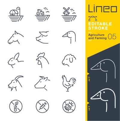 Lineo Editable Stroke 4110 Outline Icons #9, 27xAI