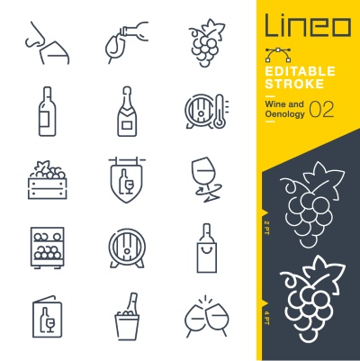 Lineo Editable Stroke 4110 Outline Icons #9, 27xAI