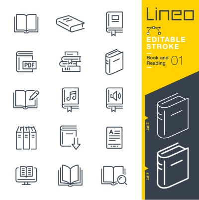 Lineo Editable Stroke 4110 Outline Icons #9, 27xAI