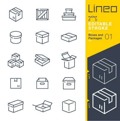 Lineo Editable Stroke 4110 Outline Icons #9, 27xAI
