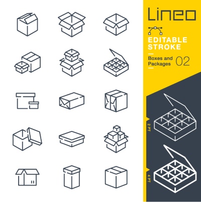 Lineo Editable Stroke 4110 Outline Icons #9, 27xAI