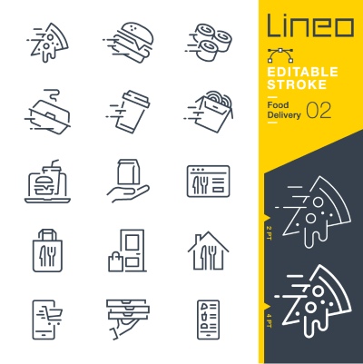 Lineo Editable Stroke 4110 Outline Icons #10, 30xAI