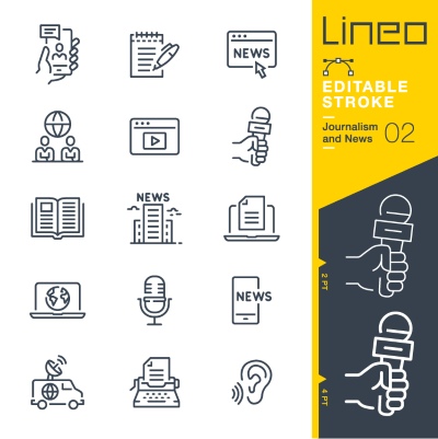 Lineo Editable Stroke 4110 Outline Icons #10, 30xAI