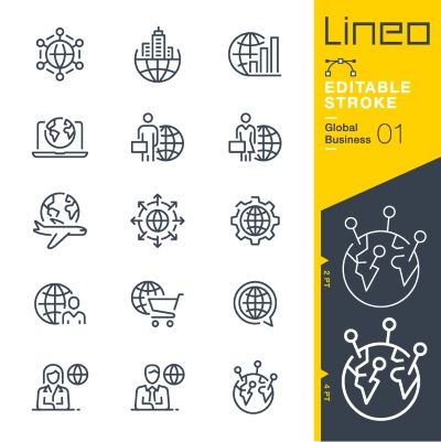 Lineo Editable Stroke 4110 Outline Icons #10, 30xAI