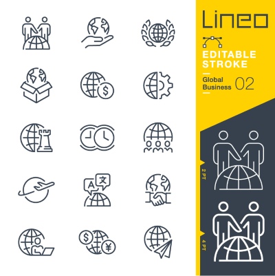 Lineo Editable Stroke 4110 Outline Icons #10, 30xAI