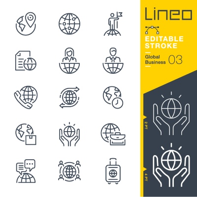 Lineo Editable Stroke 4110 Outline Icons #10, 30xAI