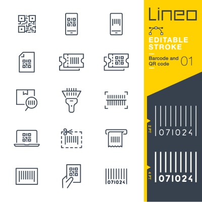 Lineo Editable Stroke 4110 Outline Icons #10, 30xAI