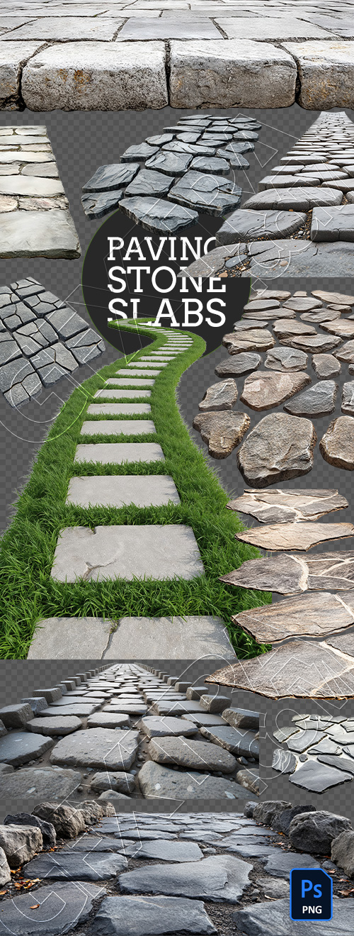 Paving Stone Slabs 25xPNG