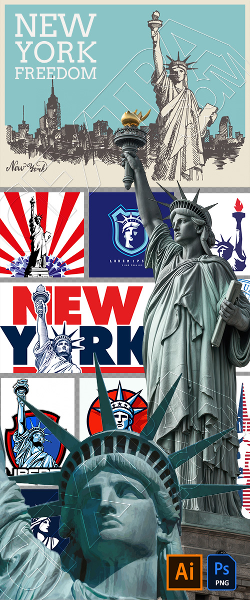 New York - Freedom 25xAI, 5xPNG