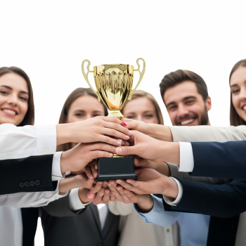 Hands Raise Cup & Medals 25xPNG