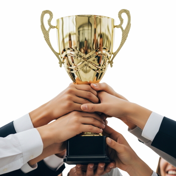 Hands Raise Cup & Medals 25xPNG