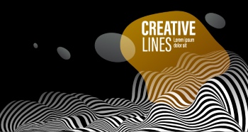 3D Curved Lines with linear Perspective Abstract Backgrounds 25xAI