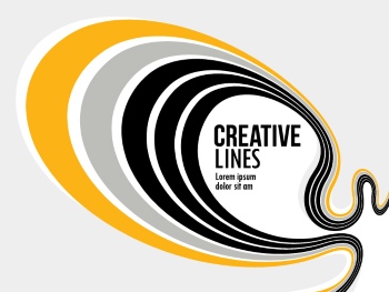 3D Curved Lines with linear Perspective Abstract Backgrounds 25xAI