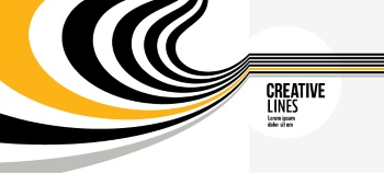 3D Curved Lines with linear Perspective Abstract Backgrounds 25xAI