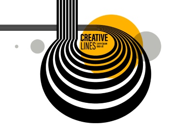 3D Curved Lines with linear Perspective Abstract Backgrounds 25xAI