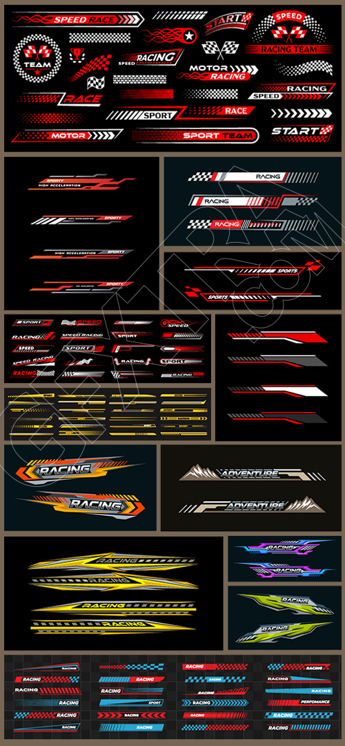 Car Side Stripes #1, 29xAI