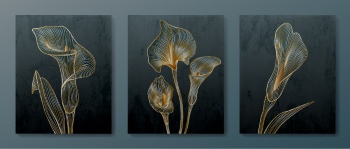 Abstract Botanical Art Backgrounds 25xAI