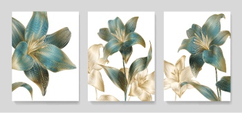 Abstract Botanical Art Backgrounds 25xAI