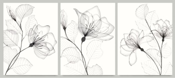 Abstract Botanical Art Backgrounds 25xAI