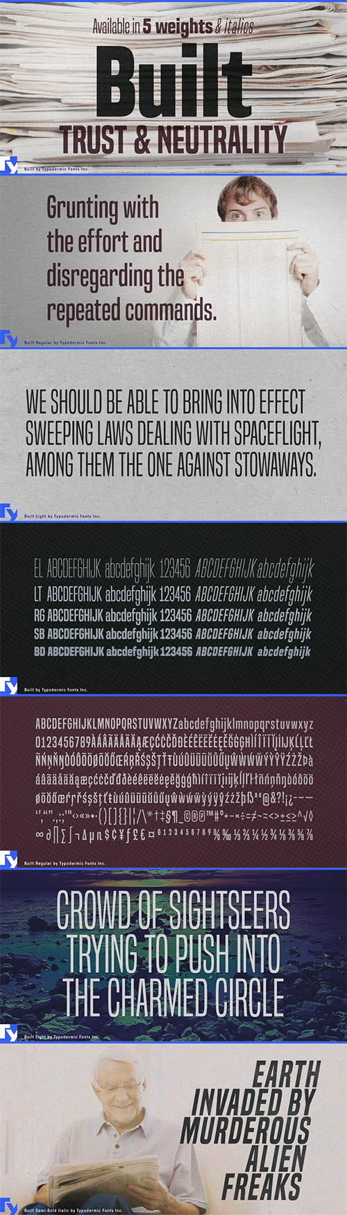 Built Font Family 10xOTF