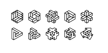 Isometric Brutal Design Elements 28xAI