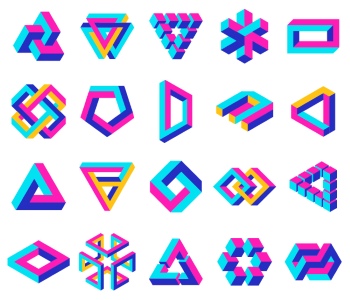 Isometric Brutal Design Elements 28xAI