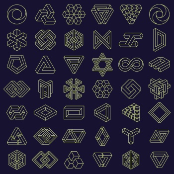 Isometric Brutal Design Elements 28xAI