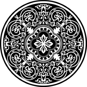 Roman Byzantine Mosaic Ceramics Ornamental Designs #1, 27xAI