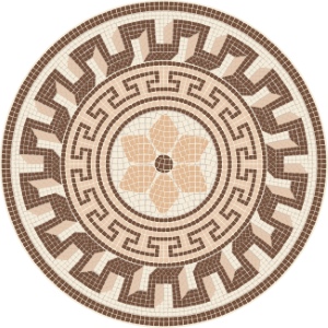 Roman Byzantine Mosaic Ceramics Ornamental Designs #1, 27xAI