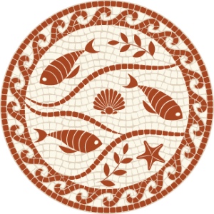 Roman Byzantine Mosaic Ceramics Ornamental Designs #2, 27xAI Roman Byzantine Mosaic Ceramics Ornamental Designs #2, 27xAI