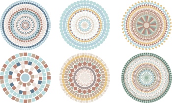 Roman Byzantine Mosaic Ceramics Ornamental Designs #2, 27xAI Roman Byzantine Mosaic Ceramics Ornamental Designs #2, 27xAI