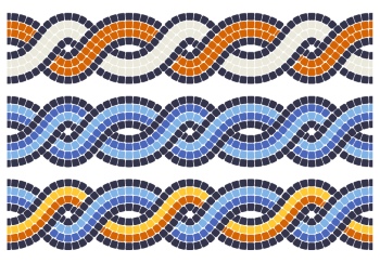 Roman Byzantine Mosaic Ceramics Ornamental Designs #2, 27xAI Roman Byzantine Mosaic Ceramics Ornamental Designs #2, 27xAI