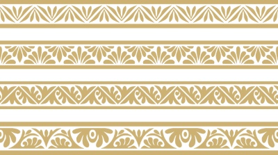 Roman Byzantine Mosaic Ceramics Ornamental Designs #3, 25xAI