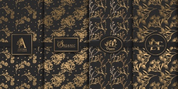 Wedding Monograms, Floral Frames & Wreaths #1, 25xAI