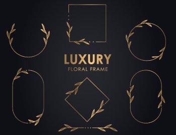 Wedding Monograms, Floral Frames & Wreaths #1, 25xAI