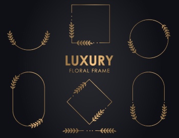 Wedding Monograms, Floral Frames & Wreaths #1, 25xAI