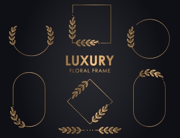 Wedding Monograms, Floral Frames & Wreaths #1, 25xAI