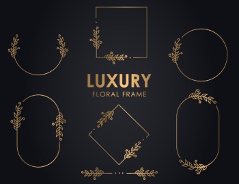 Wedding Monograms, Floral Frames & Wreaths #1, 25xAI