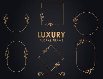 Wedding Monograms, Floral Frames & Wreaths #1, 25xAI