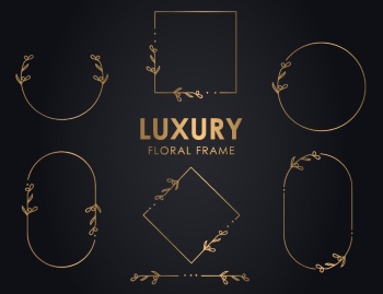 Wedding Monograms, Floral Frames & Wreaths #1, 25xAI