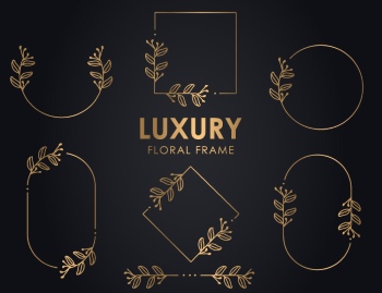 Wedding Monograms, Floral Frames & Wreaths #1, 25xAI