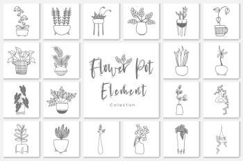 Wedding Monograms, Floral Frames & Wreaths #2, 27xAI