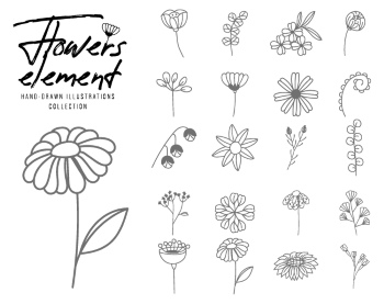 Wedding Monograms, Floral Frames & Wreaths #2, 27xAI