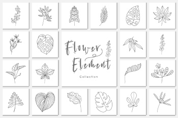 Wedding Monograms, Floral Frames & Wreaths #2, 27xAI