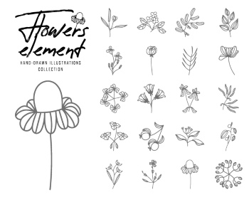 Wedding Monograms, Floral Frames & Wreaths #2, 27xAI