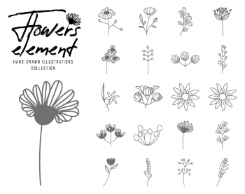 Wedding Monograms, Floral Frames & Wreaths #2, 27xAI