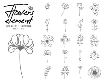 Wedding Monograms, Floral Frames & Wreaths #2, 27xAI