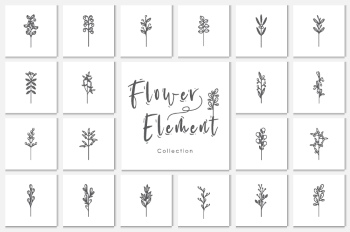 Wedding Monograms, Floral Frames & Wreaths #2, 27xAI