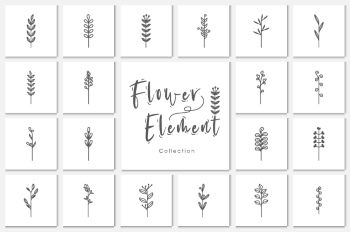 Wedding Monograms, Floral Frames & Wreaths #2, 27xAI