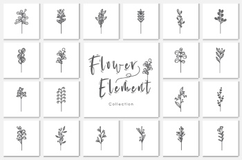 Wedding Monograms, Floral Frames & Wreaths #2, 27xAI